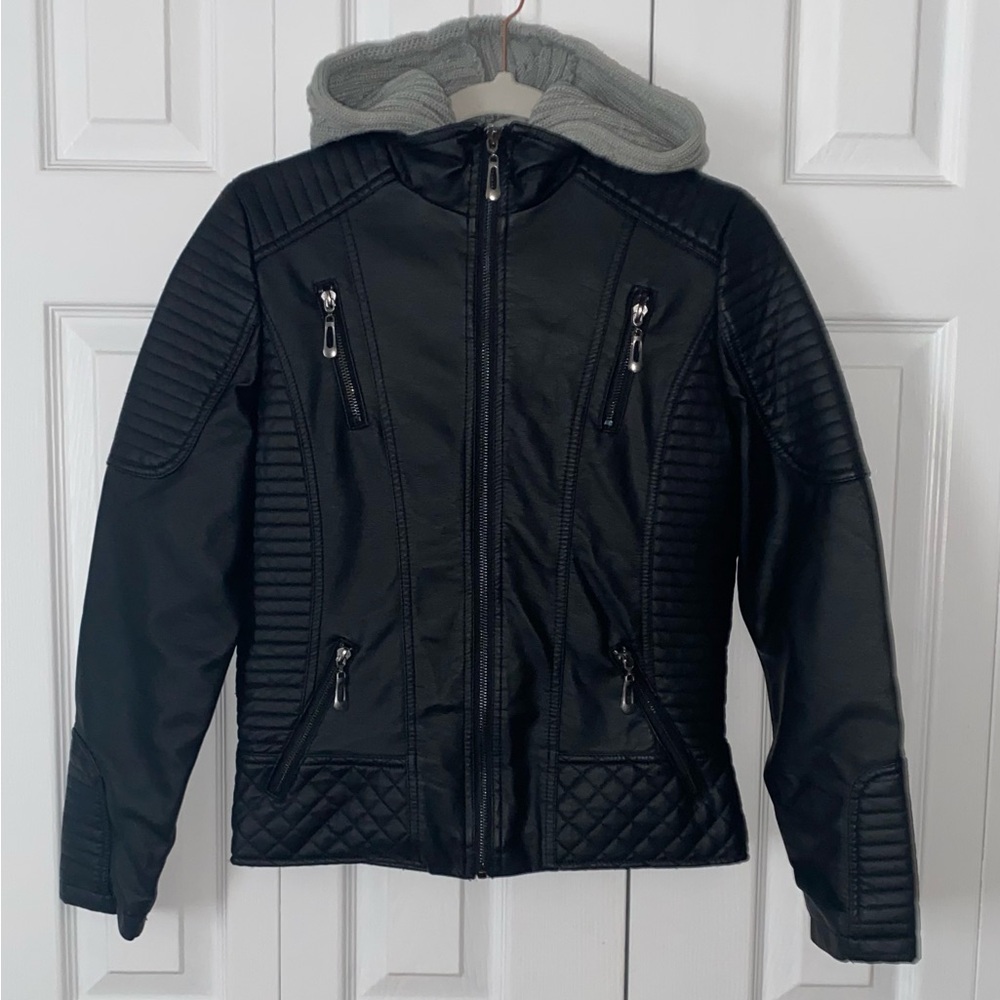 Spring jacket for women black size SMALL